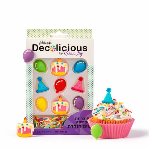 קישוטים אכילים מסיבה Decolicious