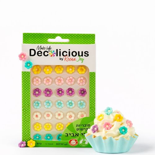 קישוטים אכילים פרחים Decolicious