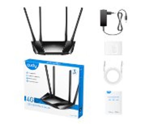 נתב אלחוטי כולל מודם סלולרי Cudy LT400 4G LTE 10/100 300Mbps