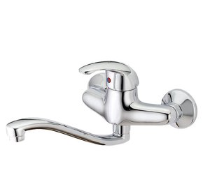 ברז קיר למטבח פיה ארוכה חמת 900520 רותם