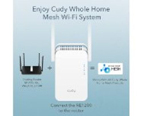 מגדיל טווח Cudy AC1200 Mesh WiFi Extender