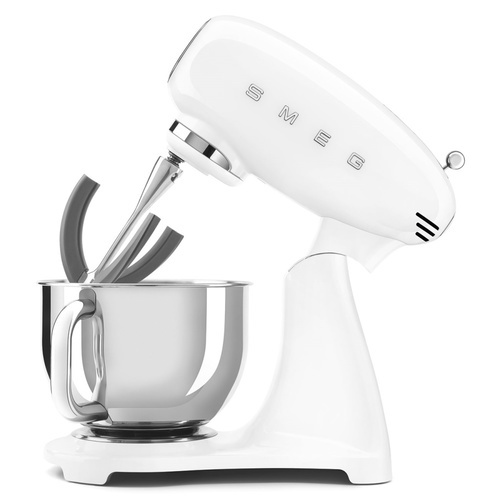 מיקסר שולחני 10 מהירויות 4.8 ליטר Smeg SMF02RDEU 800W - צבע לבן