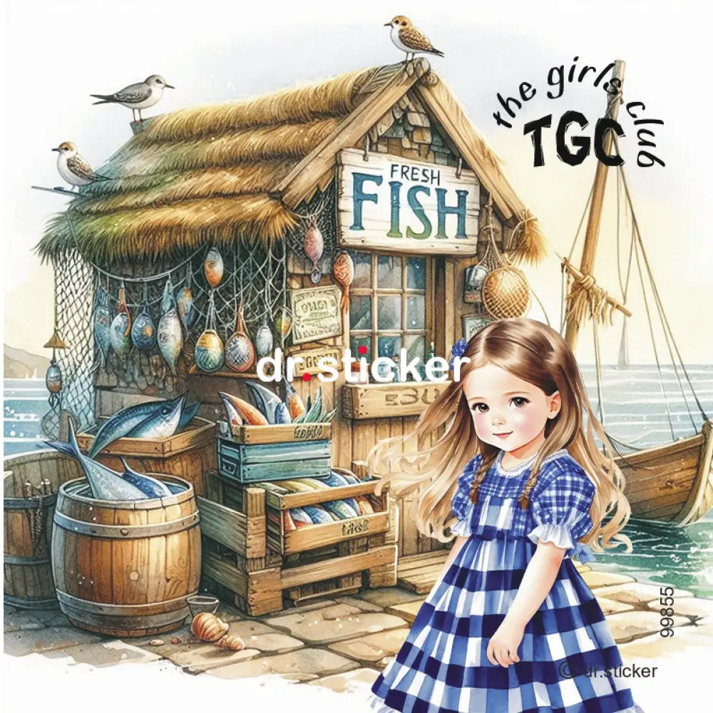 גליל מדבקות ד"ר סטיקר - מועדון הילדות - שוק הדגים