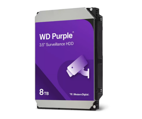 דיסק קשיח פנימי לנייח WD 8TB Purple 5400rpm 256MB 3.5 SATA III