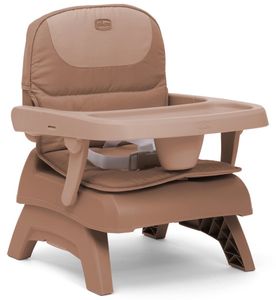 מושב הגבהה לאוכל Bento, מתקפל עם ריפוד ומגש - חום טרקוטה Terracotta