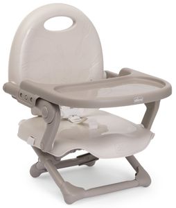 מושב הגבהה מתקפל עם מגש Poket Snack - שמנת