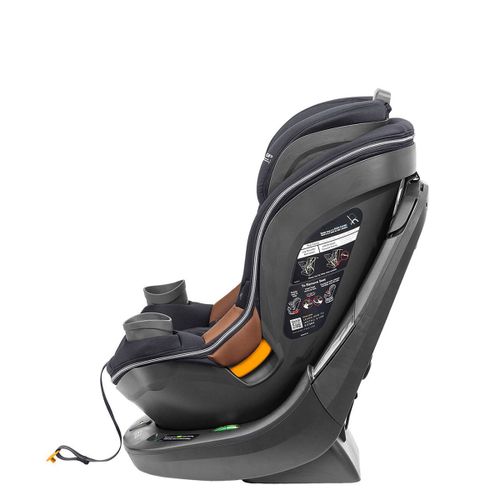 כיסא בטיחות מסתובב פיט360 זיפ קלירטקס ClearTex ZIP עם מנגנון התקנה LeverLock ומראה - שחור JET