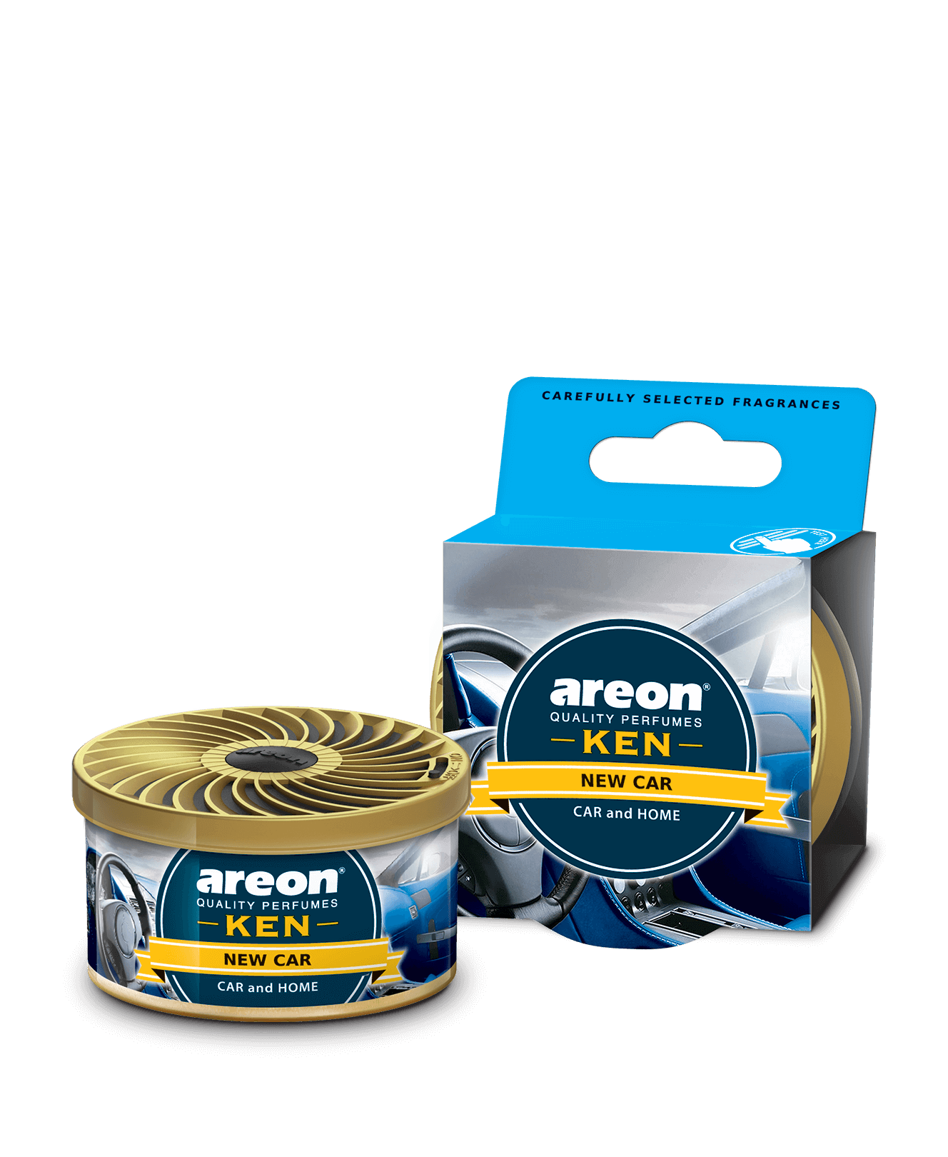 ‏פחית ריח בניחוח רכב חדש Areon KEN