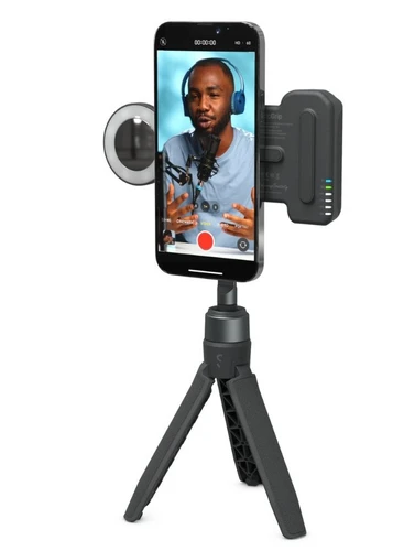 חצובה חכמה עם תאורה לסמארטפון Shiftcam SnapGrip Creator