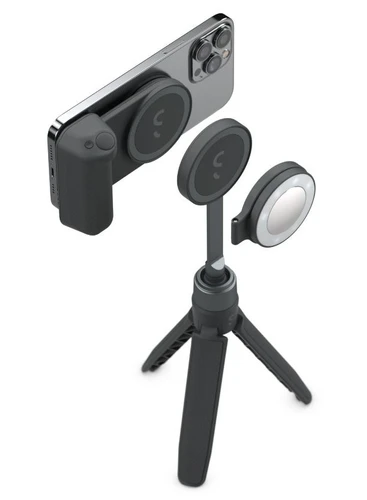 חצובה חכמה עם תאורה לסמארטפון Shiftcam SnapGrip Creator