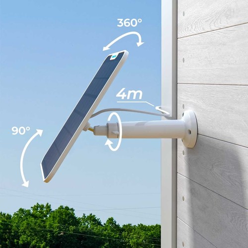 פאנל סולארי צבע לבן דגם Solar Panel 2-W מבית Reolink