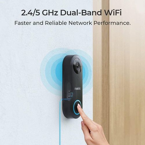 פעמון דלת חכם עם מצלמה באיכות 2K Reolink Video Doorbell Wi-Fi