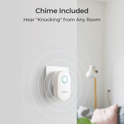 פעמון דלת חכם עם מצלמה באיכות 2K Reolink Video Doorbell Wi-Fi