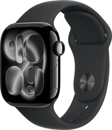 שעון חכם Apple Watch 42mm Series 11 GPS צבע שעון Jet Black Aluminium צבע רצועה Black Sport Band 