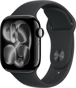 שעון חכם Apple Watch 42mm Series 11 GPS צבע שעון Jet Black Aluminium צבע רצועה Black Sport Band 