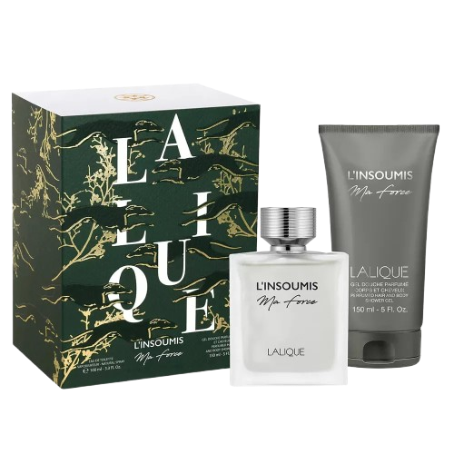 Lalique L'insoumis Ma Force Gift Set 100ML EDT + 150ML Shower Gel מארז לאליק ליאנסומיס מה פורס לגבר