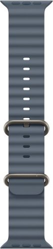 שעון חכם Apple Watch 49mm Ultra 3 GPS + Cellular צבע שעון Natural Titanium צבע רצועה Anchor Blue Ocean Band גודל רצועה One Size