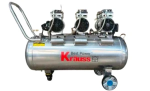 מדחס מקצועי 100 ליטר 3 כ"ס שקט ללא שמן KR-100L-60S