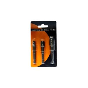 סט מתאמים לבוקסות (אימפקט)  1/4"  3/8"  1/2" (3 יחידות)
