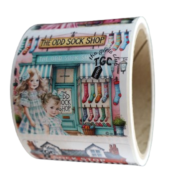 גליל מדבקות ד"ר סטיקר - מועדון הילדות - חנות גרביים