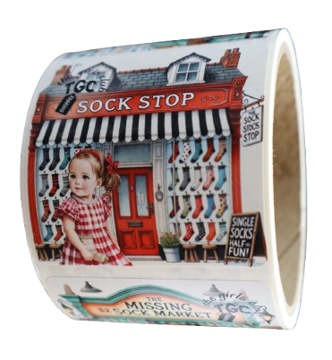 גליל מדבקות ד