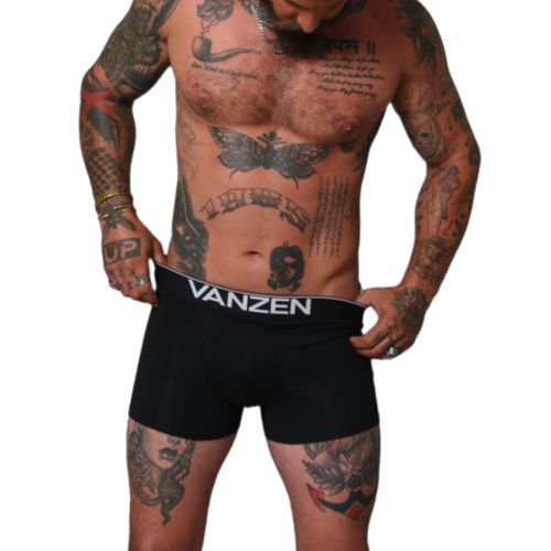 שלישיית בוקסרים אפור שחור לבן VANZEN מידות S-XXL לגברים