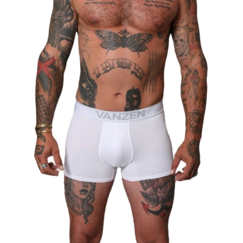 שלישיית בוקסרים אפור שחור לבן VANZEN מידות S-XXL לגברים