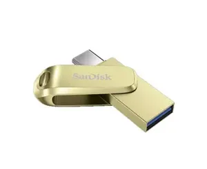 זיכרון נייד Ultra Dual Drive Luxe Gold USB Type-C בנפח 256GB מבית Sandisk דגם SDDDC4-256G-G46GD
