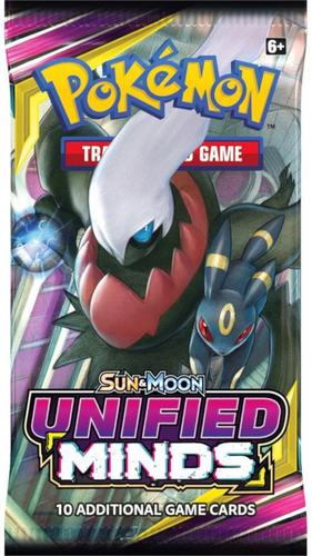 קלפי פוקימון חבילת בוסטר יונפיינד מיינדס Unified Minds Booster Pack - SM - Unified Minds (SM11)
