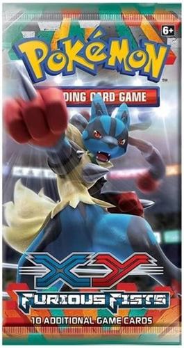 קלפי פוקימון חבילת בוסטר פיוריוס פיסט Furious Fists Booster Pack - XY - Furious Fists (FFI)