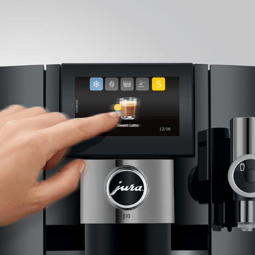 מכונת קפה יורה JURA J10 שחורה + 6 ק
