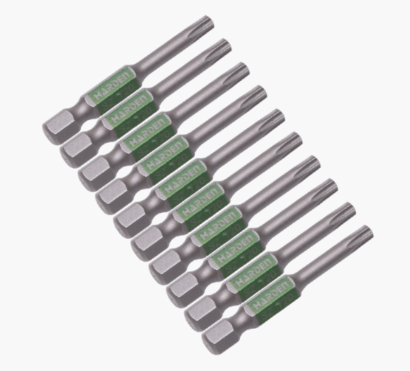 סט 10 ביטים למברג Torx T30 באורך 50 מ"מ