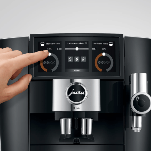 מכונת קפה יורה JURA J8 Twin שחורה + 6 ק