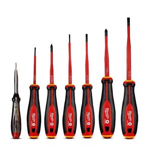 סט 7 מברגים מבודדים Milwaukee 4932478739 VDE 1000V