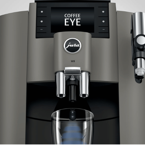 מכונת קפה יורה JURA W8 Dark Inox נירוסטה כהה + 6 ק