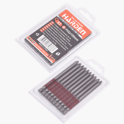 סט 10 ביטים למברג Philips PH2 באורך 100 מ