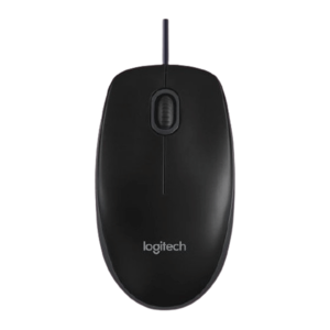 עכבר חוטי Logitech Optical USB B100