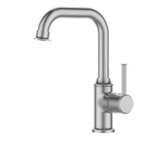 ברז ברבור לכיור רחצה 3181CB פיה מסתובבת מוברש SA