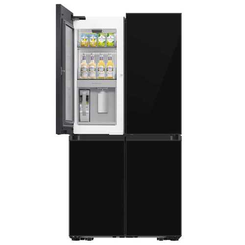 מקרר 4 דלתות 645 ליטר Samsung RF65DB970E22EU BESPOKE זכוכית שחורה