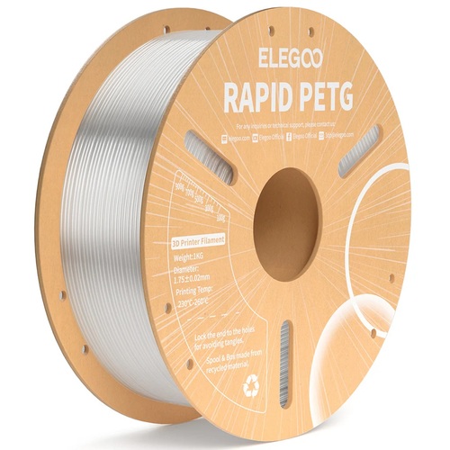 פילמנט PETG שקוף להדפסה מהירה 1 ק