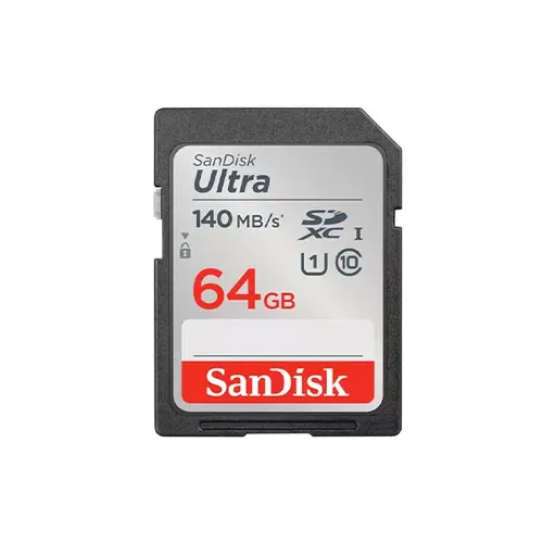 כרטיס זיכרון Ultra SDXC בנפח 64GB מבית Sandisk דגם SDSDUNB-064G-GN6IN