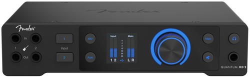 זוית נוספת Fender Studio quantum hd 2 usb-c audio interface