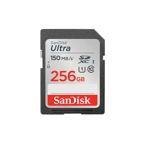 כרטיס זיכרון Ultra UHS I בנפח 256GB מבית Sandisk דגם SDSDUNC-256G-GN6IN