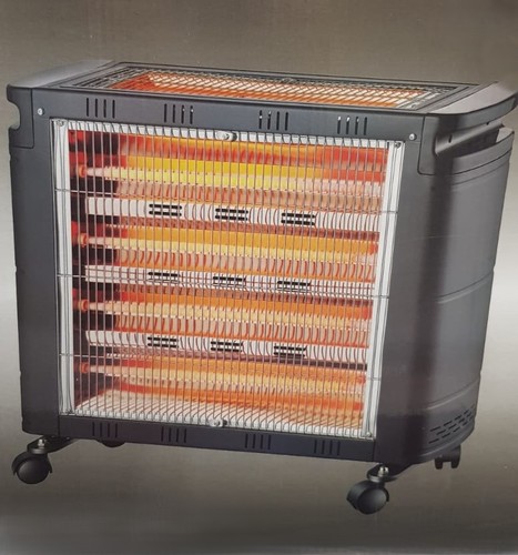 תנור חימום קוורץ 2 צדדים 2400W גופי חימום 6 - 5 דרגות חימות ומפסק בטיחות LAVALUX