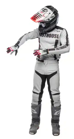 חליפת פאסטהאוס אפור / שחור -FASTHOUSE ELROD ETHER