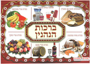 חוברת צביעה ברכות הנהנין