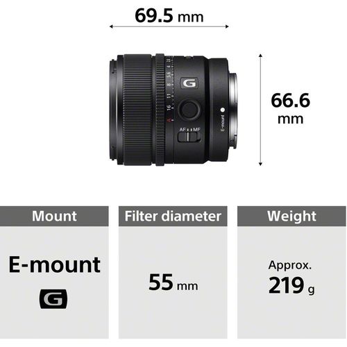 עדשה Sony E 15mm f/1.4 G - יד שניה!