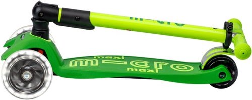 קורקינט מקסי מיקרו דלוקס לד מתקפל Maxi Deluxe Foldable Led ירוק ניאון
