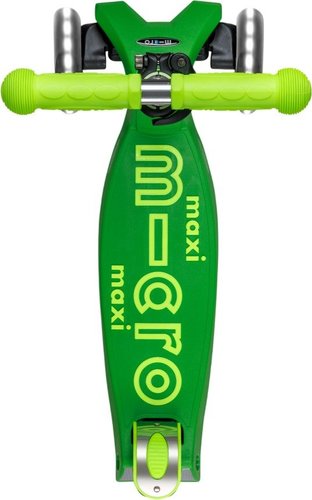 קורקינט מקסי מיקרו דלוקס לד מתקפל Maxi Deluxe Foldable Led ירוק ניאון