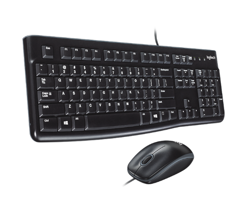 סט מקלדת ועכבר חוטי Logitech MK120